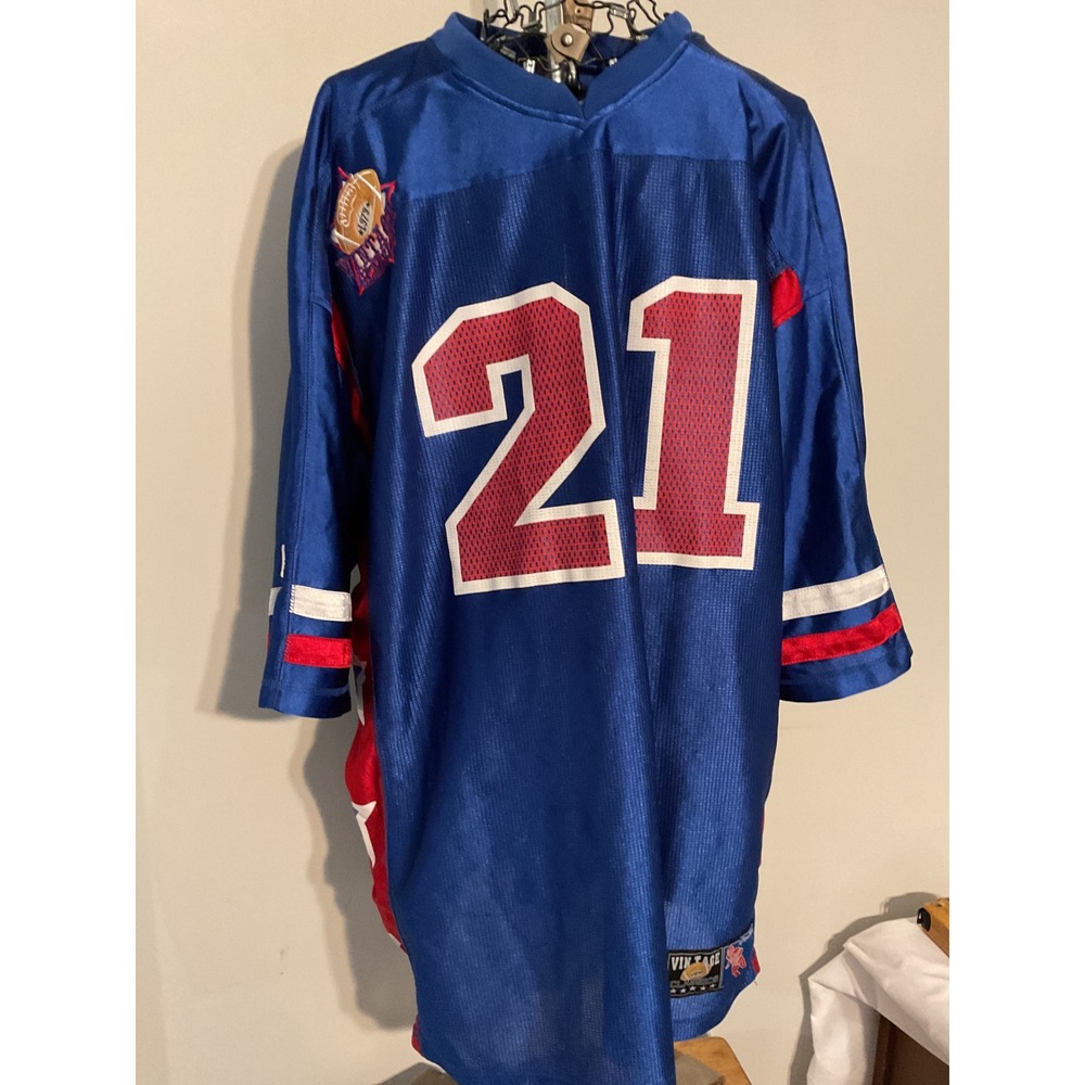 Raw Blue Vintage Classics‎ 1979 New York Football Jersey Blue Red Stars Mens 21